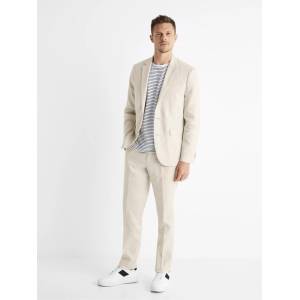 Celio Ленен панталон за костюм Bohot2 Celio Celio | Bezhov | МЪЖЕ | 30/32