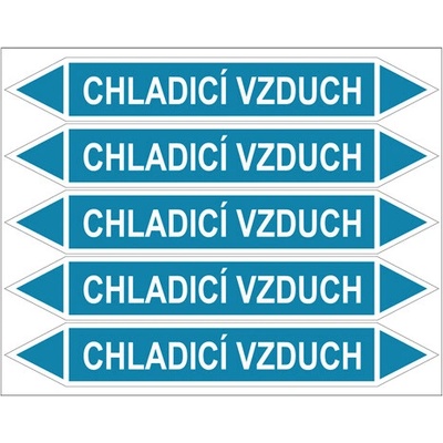 Značení potrubí, chladicí vzduch PZGL 008387
