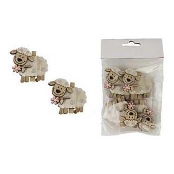 Ovečka s klipom, 4 ks D3948