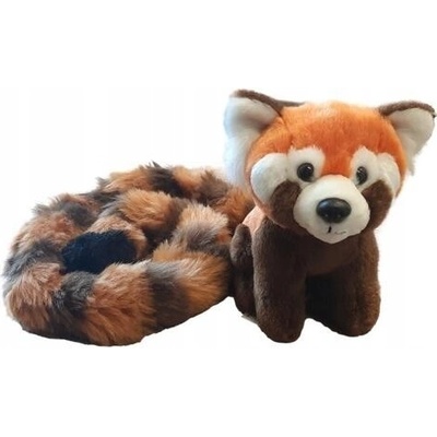DUBI Panda červená 14 cm dlouhá, s dlouhým ocasem (70 cm)