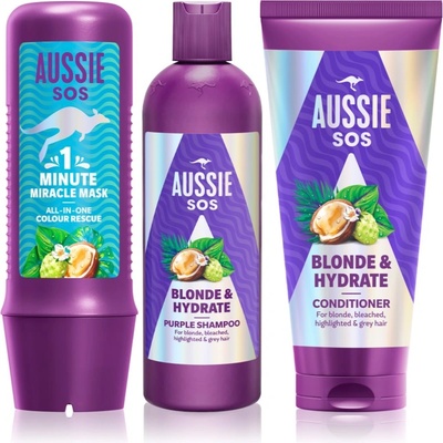 Aussie SOS Blonde & Hydrate комплект за руса коса