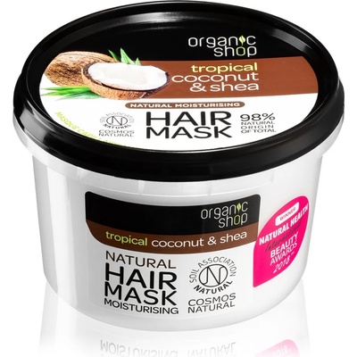 Organic Shop Natural Coconut & Shea интензивна маска за коса с хидратиращ ефект 250ml