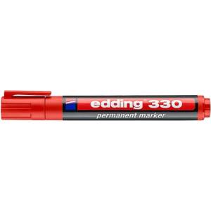 edding 330 1-5 мм Перманентен червен маркер 7580018001 (4-330002)