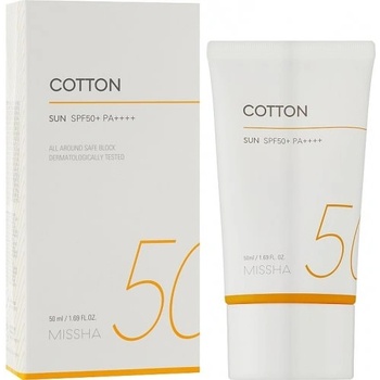 Image 1 of Missha Cotton Sun SPF 50 - Слънцезащитен крем 50мл