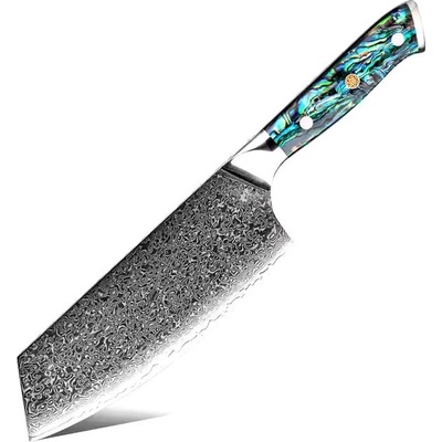 SaKuRo Sekáček z damaškové oceli Ocean Shell 19 cm