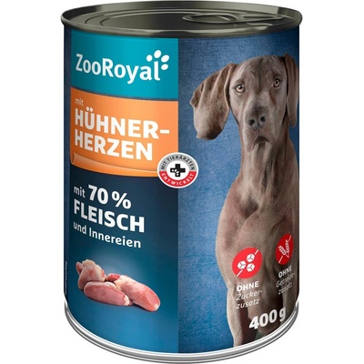 ZooRoyal s drůbežími srdci 6 x 400 g