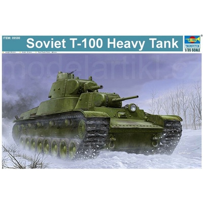 Trumpeter slepovací model Soviet T-100 Heavy Tank 1:35