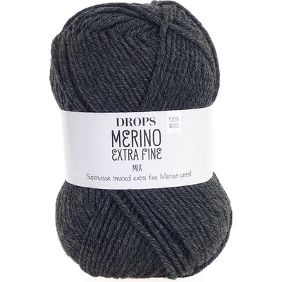 Příze DROPS Merino Extra Fine mix 03 - antracit