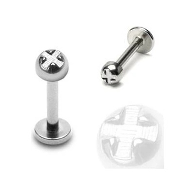 Šperky4U piercing do brady labreta šroubek LB01128