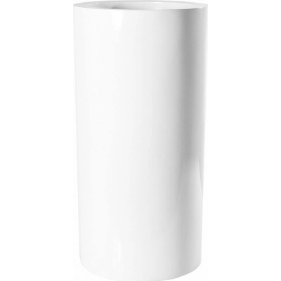 Pottery Pots Květináč Klax, lesklá bílá 80 cm