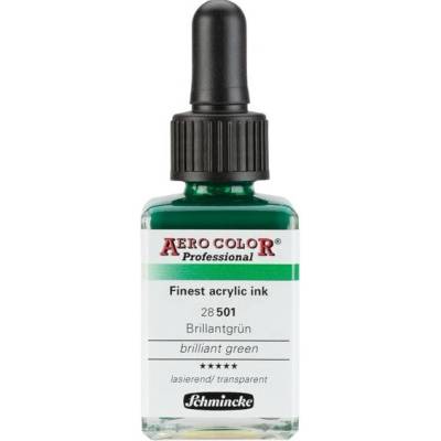 Schmincke Aero Color akrylový atrament Professional Standard 501 brilantná zelená