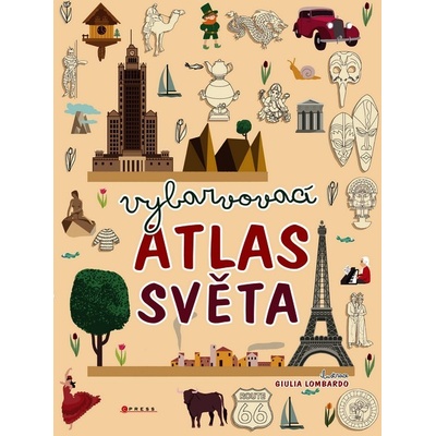 Vybarvovací atlas světa - Lombardo Guilia