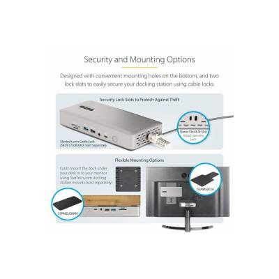 StarTech StarTech. com 132UE-TB4USB4DOCK докинг станция Жичен Thunderbolt 4 Сив (132UE-TB4USB4DOCK) (132UE-TB4USB4DOCK)