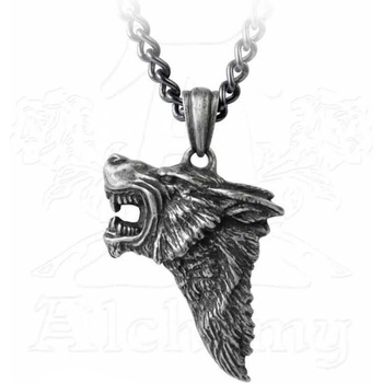 Image 1 of Alchemy gothic Колие с висулка ALCHEMY GOTHIC - Тъмно Wolf - P833