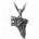 Alchemy gothic Колие с висулка ALCHEMY GOTHIC - Тъмно Wolf - P833