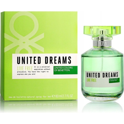 Benetton United Dreams Live Free Toaletní voda dámská 80 ml