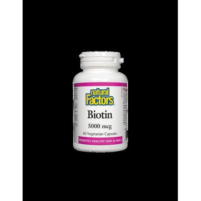 Natural Factors Biotin | Биотин 5000 g, 60 капсули (1262 NF)