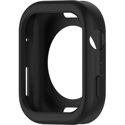 HQWear Силиконов калъф за Apple Watch 44 mm (Series 4/5/6/SE) - черен (5907769379338)