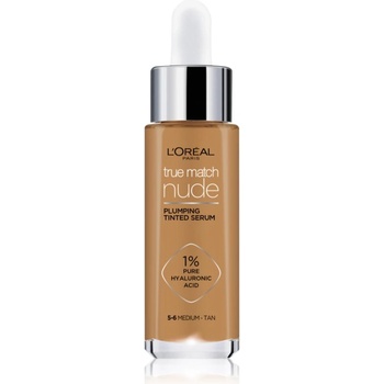 L'Oréal True Match Nude Plumping Tinted Serum серум да уеднакви цвета на кожата цвят 5-6 Medium Tan 30ml