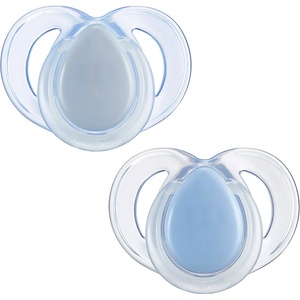 Tommee Tippee Ортодонтични залъгалки Tommee Tippee - Night Time, 6-18 м, 2 броя, сини (43336299) - baby