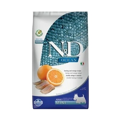 N&D Ocean Dog Adult Mini Grain Free Herring & Orange 4 x 2,5 kg