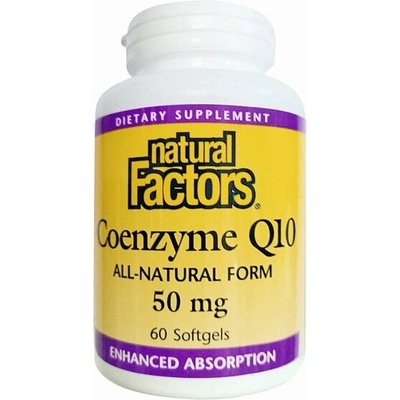 Natural Factors Коензим Q10 50 mg 60 софтгел капсули | Natural Factors (2073 NF A)