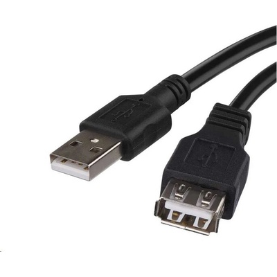 Emos S70201 USB 2.0 A/M – A/F, 2m, černý