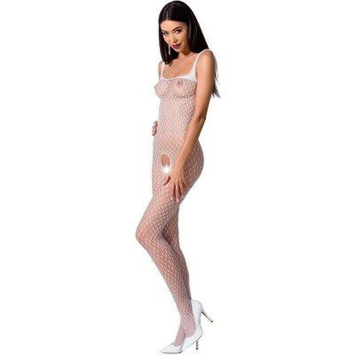 PASSION WOMAN BS071 BODYSTOCKING BLANCO TALLA UNICA