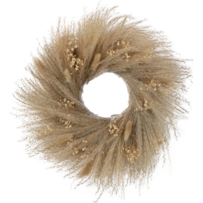 Dekorativní věnec ze sušených květin J-line Flora 38 cm