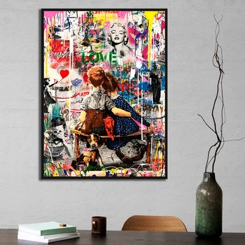 Image 1 of Decono Картина Banksy Двойка