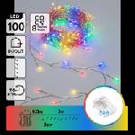 Aigostar - LED външна коледна гирлянда 100xLED/8 режима 3xAA 3, 3m IP44 многоцветна (AI3101)