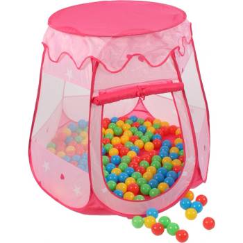 Kiduku detský hrací stan s loptičkami Pink