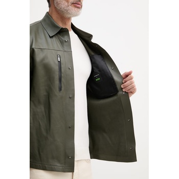 BOSS Green късо яке мъжко кожено BOSS X PORSCHE (50560422)