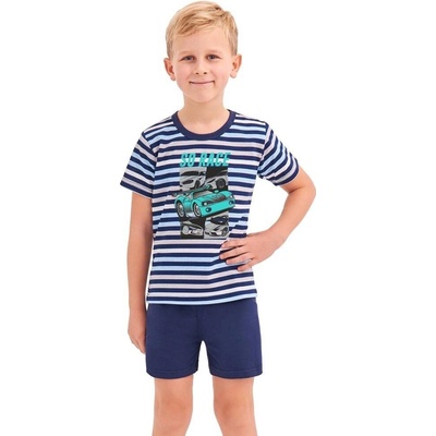Taro Chlapecké pyžamo Max modré proužky