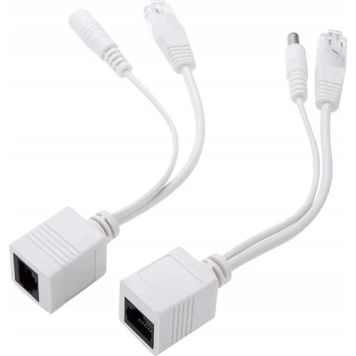 GEMBIRD napájecí adaptér POE, UTP kabel, 0,15cm PP12-POE-0.15M-W Gembird
