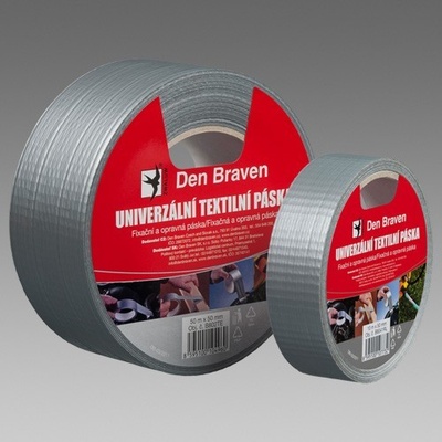 Debbex Univerzální textilní páska 25 mm x 25 m stříbrná