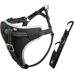 TRIXIE Car Harness Comfort M - Регулируем нагръдник за автомобил за кучета, 50-65 см. - черен
