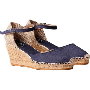 TONI PONS Caldes Wedge Espadrilles - Blue (Navy)