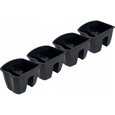 Prosperplast Květináč plast šedý 24,5 x 28,5 x 20,5 cm