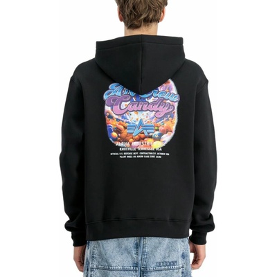 Alpha Industries pánska mikina Candy Crew Hoodie Black