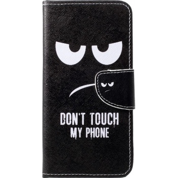 Pouzdro JustKing flipové Don't touch my phone Huawei P30 Lite - černé