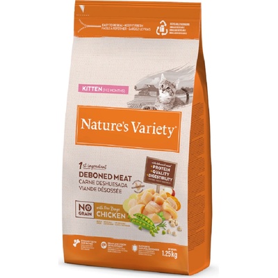 Nature's Variety selected kitten s kuracím 1,25 kg