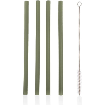 Zopa Silikonové brčko 4 ks Forest green – Zbozi.Blesk.cz