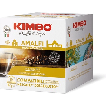 KIMBO Amalfi, кафе капсули съвмести ми Dolce Gusto 16 бр. в кутия