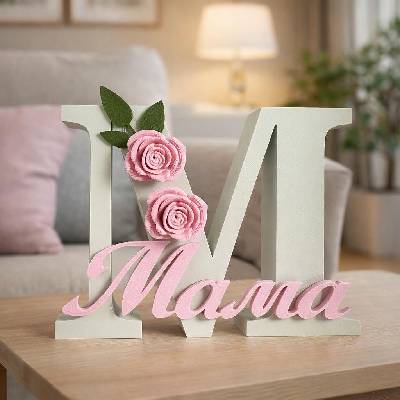 Декоративна фигура Мама Rose 150x35xH120 мм, Бяла