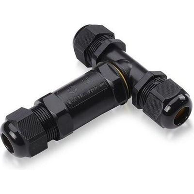 Spojka káblová "T" IP68 2x0,5-4mm2 čierna VT-869 (V-TAC)