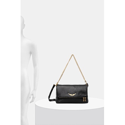 Zadig&Voltaire Кожена чанта zadig&voltaire rocky ii grained leather (lwba04125)