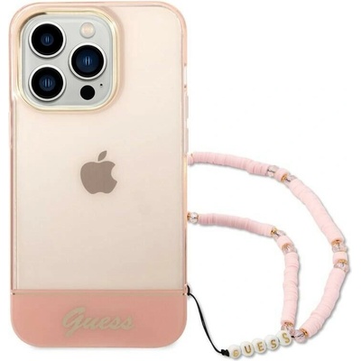 Guess gumené Apple iPhone 14 Pro ružové