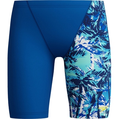 Speedo digital allover v-cut boys swim shorts navy 116cm