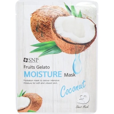 SNP [SNP] Coconut Furits Gelato Moisture Mask, хидратираща маска за лице с кокос (8809458840990)
